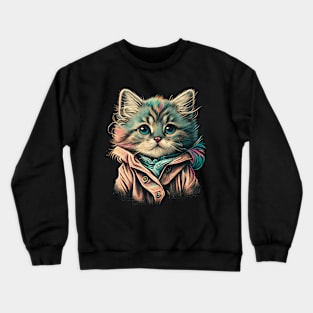 Cute Cat Crewneck Sweatshirt